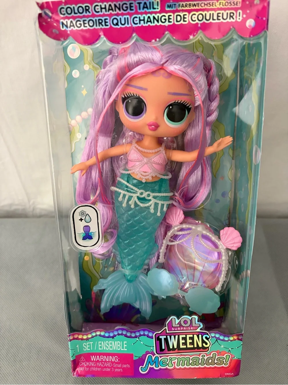 LOL Surprise Tweens Mermaids Lana Marine Color Change Tail Doll New(F227)
